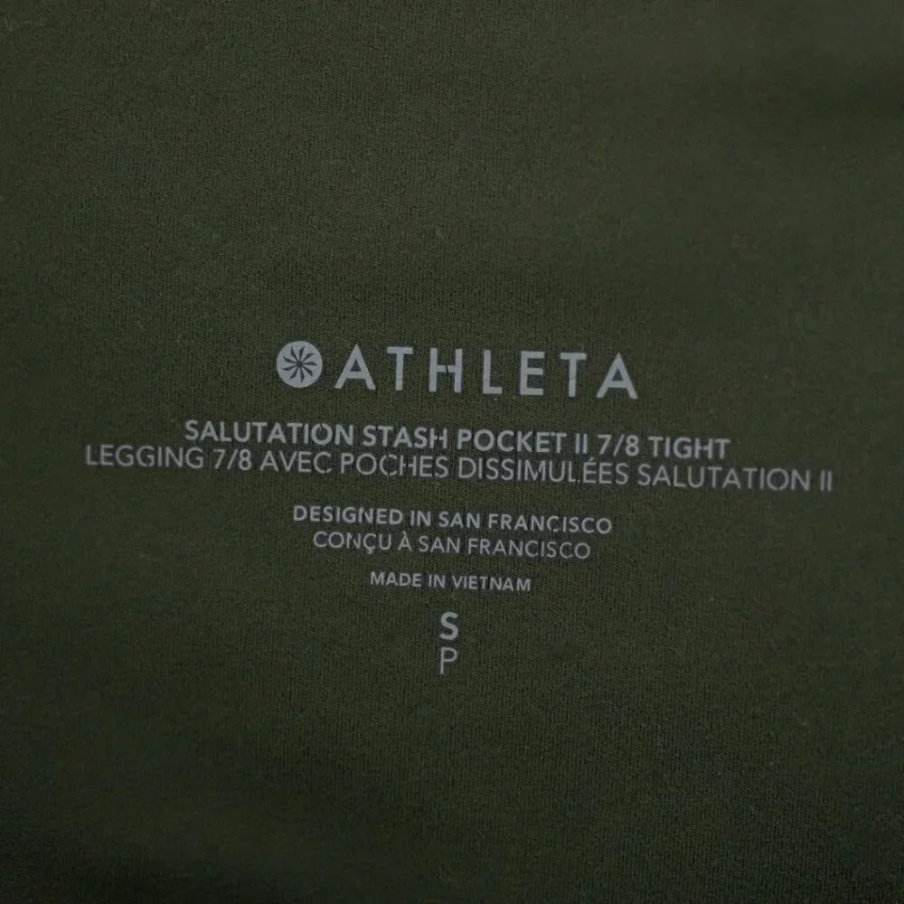 Athleta Salutation Stash Pocket 7/8 Tight Size Small - Picture 9 of 11